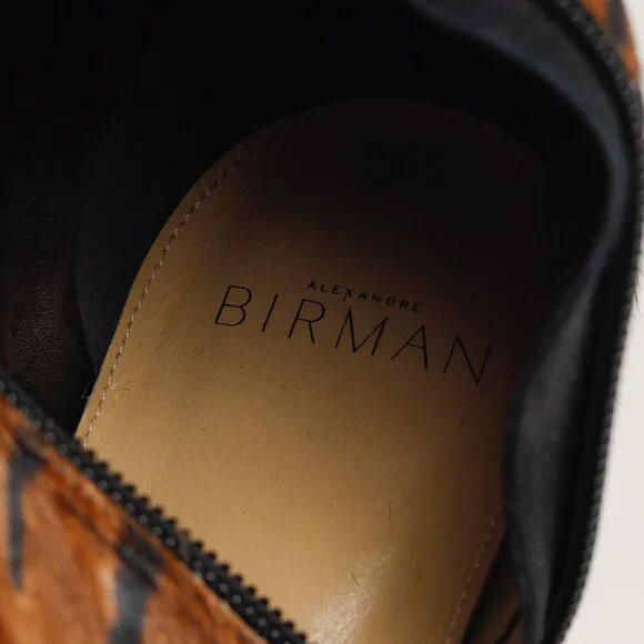 Alexandre Birman Kyra Brown Haircalf Zebra Knee-High Boots - Picture 12 of 12